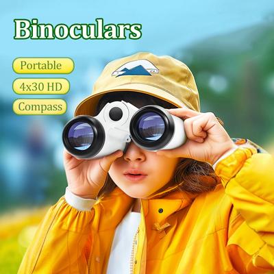 4x30 HD бинокль для улицы, мини-портативный телескоп, детский бинокль, игрушка для увеличения, детский бинокль для наблюдения за птицами и кемпинга
