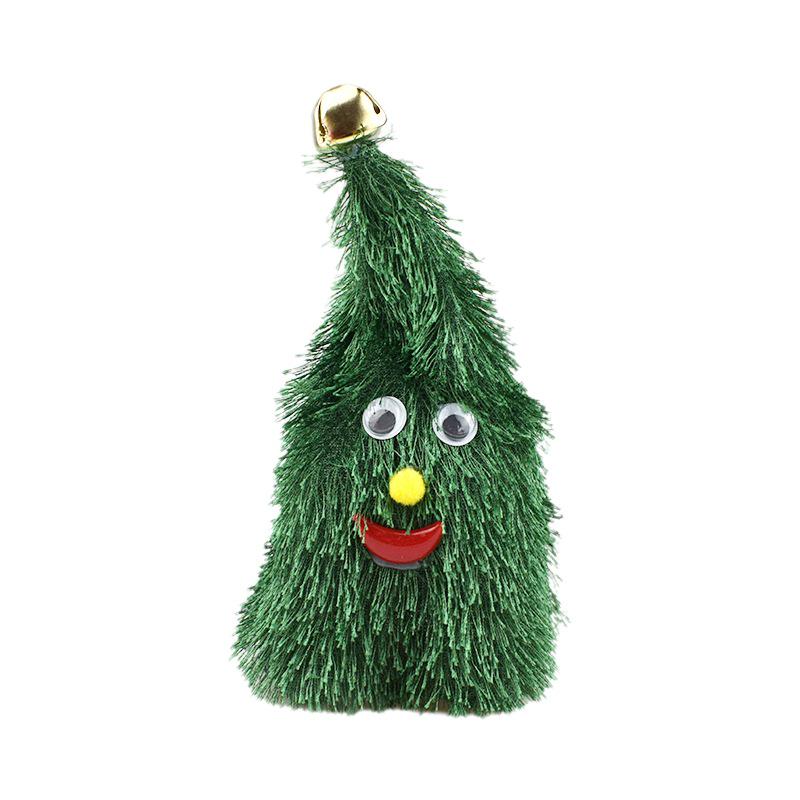 Электрическая качающаяся новогодняя игрушка-шапка с огнями и колокольчиками