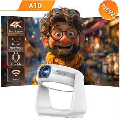 Vevshao A10 Smart Android 11.0 1080P проектор с 5G WiFi лампой Портативные проекторы Поддержка 4K HD Видео Проектор для домашнего кинотеатра