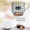 Держатель для кофейных капсул Контейнер-органайзер Железная чашка Современная корзина для дома