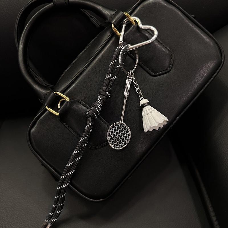 Yogodlns Sport Style Badminton Mini Backpack Hanging Handbag Pendant Bag Pendant Bags Accessories
