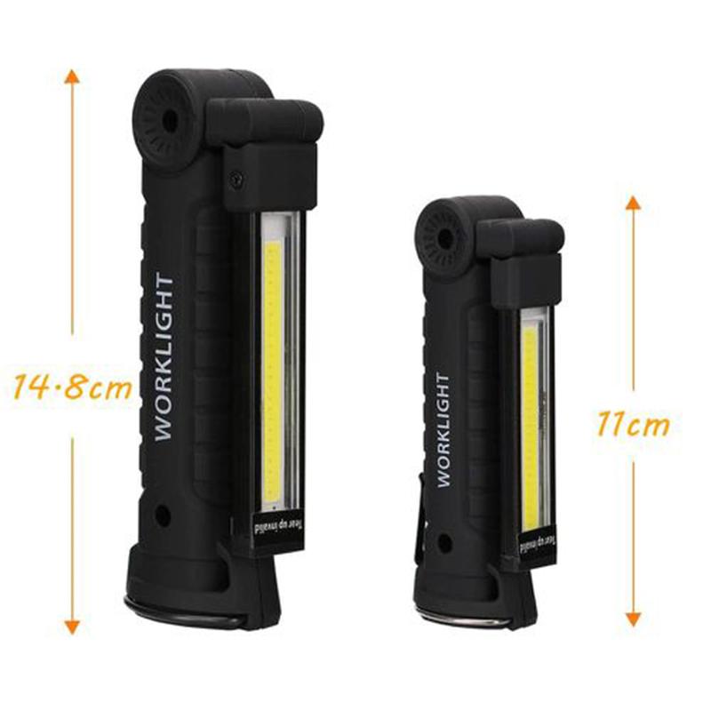 LED Torch Flexible Inspection Lamp Work Light for Outdoor Camping Handheld 5 Mode COB Flashlight Cordless Rechargeable Magnetic