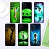 Animation Peter Pan Cut For Samsung Galaxy S24 S23 S22 S21 S20 FE S10 S10E Plus Ultra Pro Lite 5G Black Back Phone Case