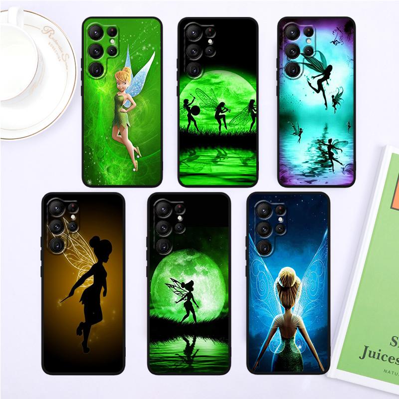 Animation Peter Pan Cut For Samsung Galaxy S24 S23 S22 S21 S20 FE S10 S10E Plus Ultra Pro Lite 5G Black Back Phone Case
