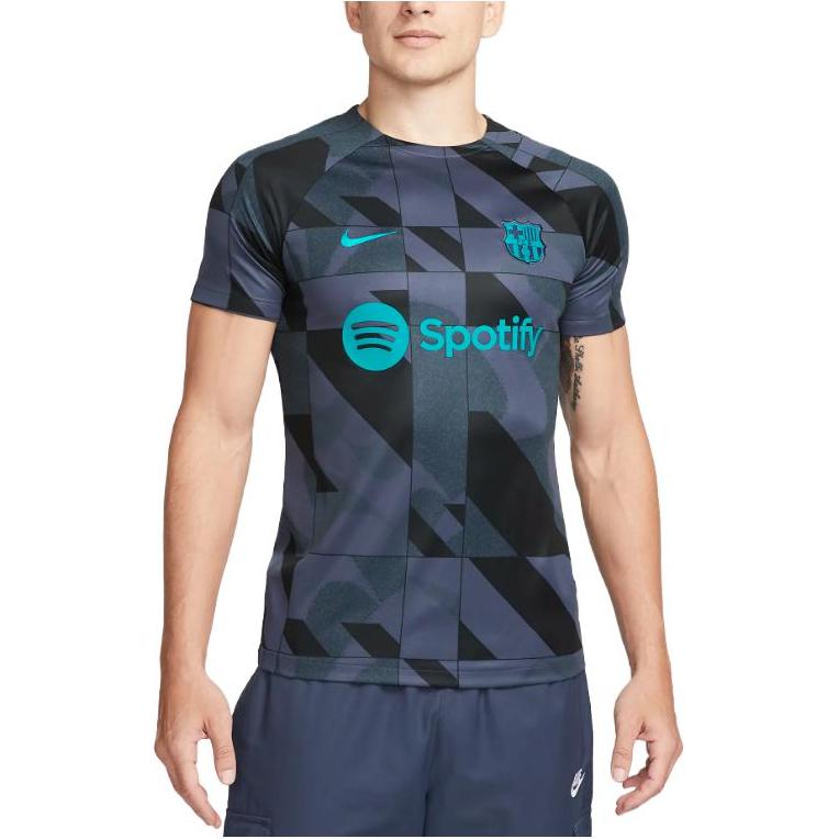 Nike Футболка мужская FC Barcelona Academy Pro Third Dri-FIT Logo, темно-синяя DZ1337-438