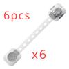 2/6pcs Anti-pinch Drawer Lock Baby Cabinet Sliding Door Window Multi-functional Protective Child Safety Lock
