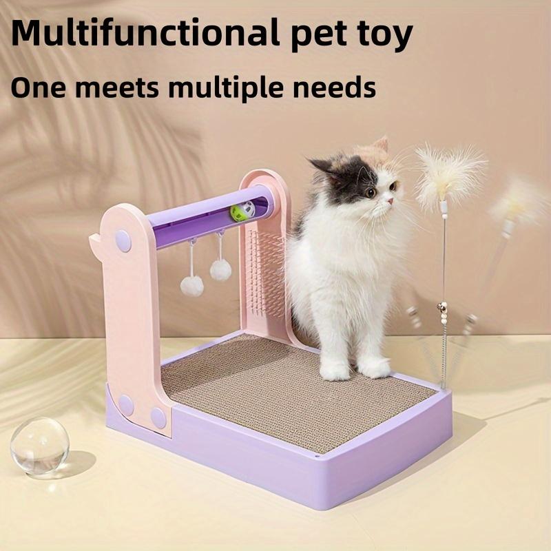 Прочная когтеточка из гофрированной бумаги с когтеточкой, игрушка для кошек для кошачьих царапин и развлечений