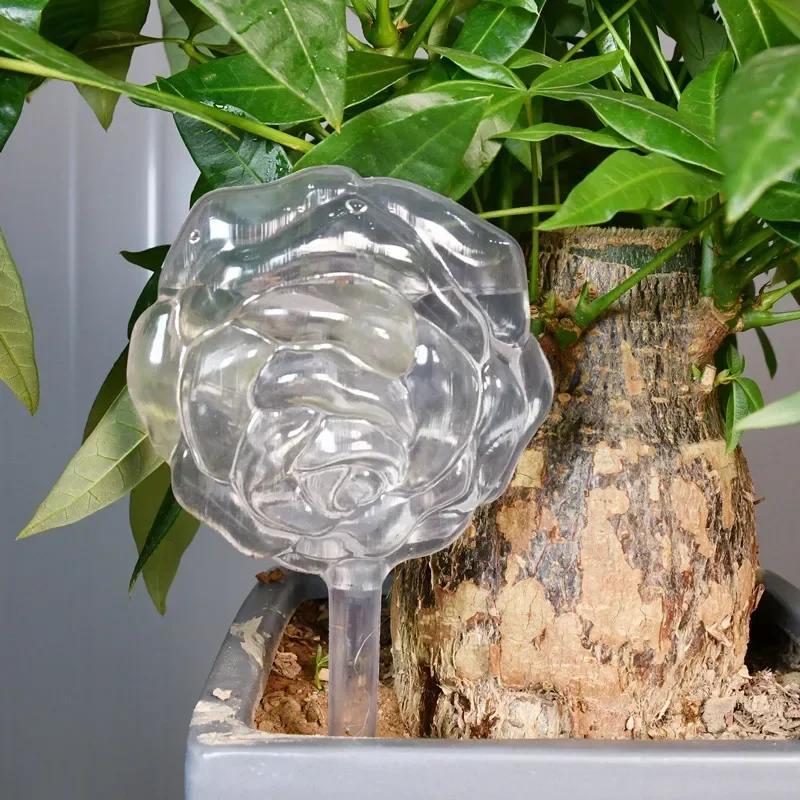 1 Pcs Creative Home Colored Glass Waterer Automatic Ball Watering for Green Plants Pottery Ornament Gardening Tools Alien Shape