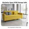 Upholstered Storage Bench Space-Saving Small Sofa Space-Efficient Design Modern and Design for Apartment Dwellers