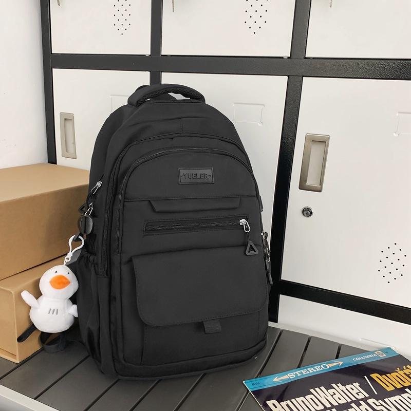 Casual Travel Bag Simple Backpack Large Capacity Junior High School Student High School Student Bag Fashion Backpack