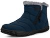 ZUSERIS Winter Snow Boots for Men and and Sheepskin Boots Boots, Women, Warm, Fleece-Lined, Waterproof, Non-Slip, Boa,