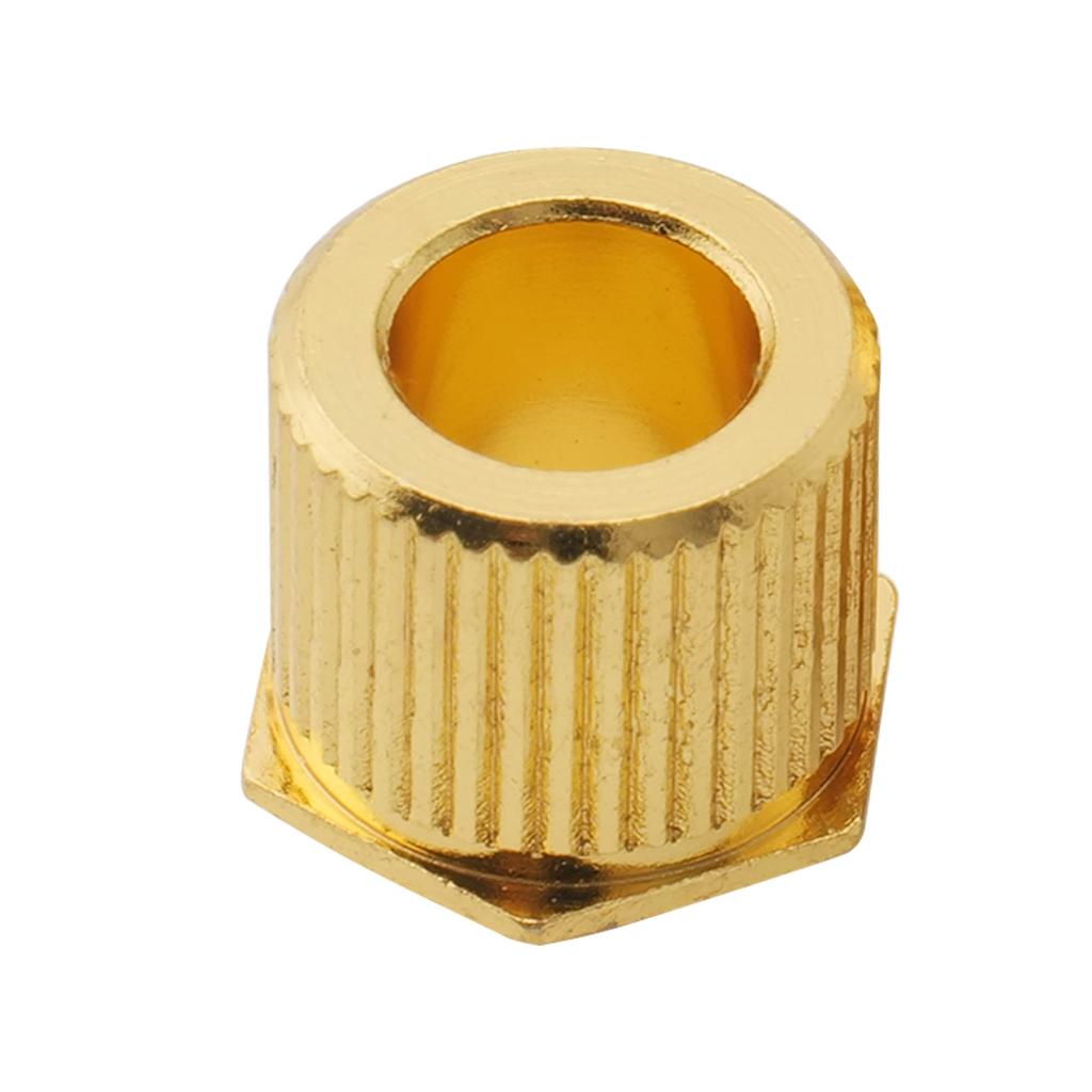 Musiclily Ultra Brass Hex Head Conversion Bush Guitar Tuners for 6mm-10mm Modern/Vintage Tuners, Gold (Set of 6)