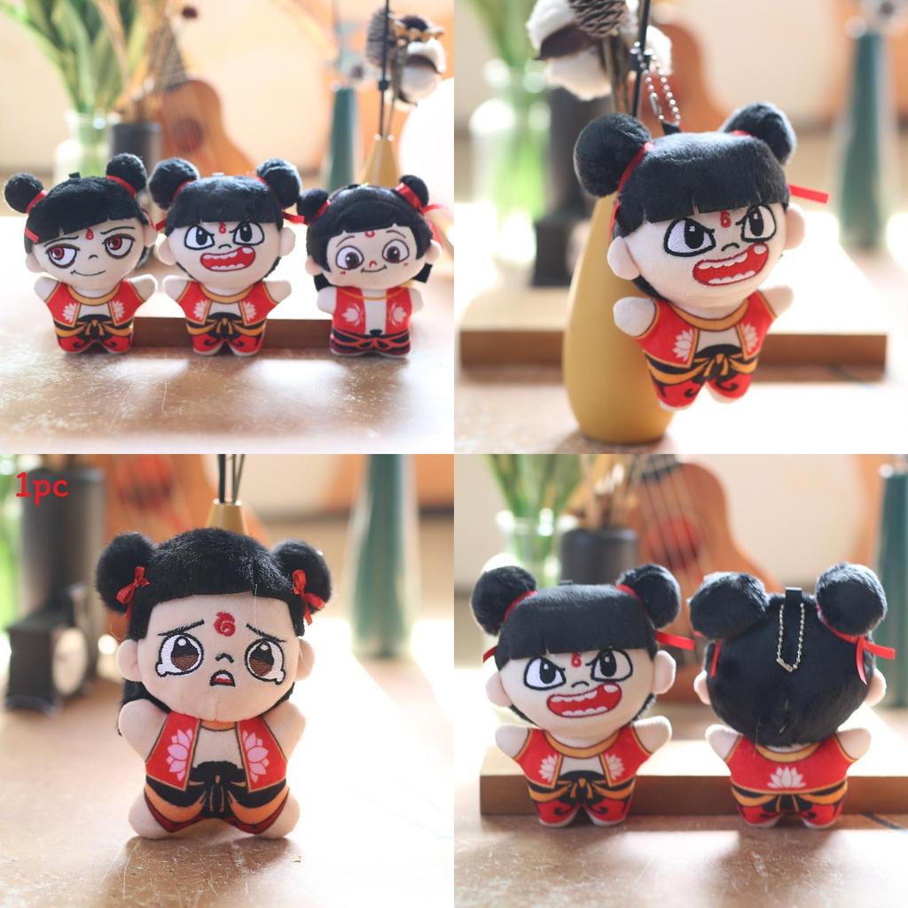 Плюшевый брелок Нечжа Демон-ребенок из хлопка ПП, очень мягкий, набивной, подвеска для рюкзака, подарок для детей