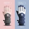 Women's Winter Ski Gloves: Thick, Velvet-Lined, Touchscreen-Compatible, Warm, Water-Resistant; Ideal for Snow Sports and Outdoor Activities.