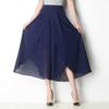 Summer Pants Loose Women Pants Ankle Length High Waist Chiffon Skirt Wide Leg Pants Plus Size Trousers