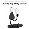 2pcs Adjustable Hanging Rope Awning Guy Ropes Adjustable Lifting Rope Lanyards For Tent Pulley Hooks