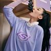 Skechers Яркая Повседневная Серия Свитшот с Буквой Унисекс Свитшот Сладкий Лавандовый L322U083-01DU