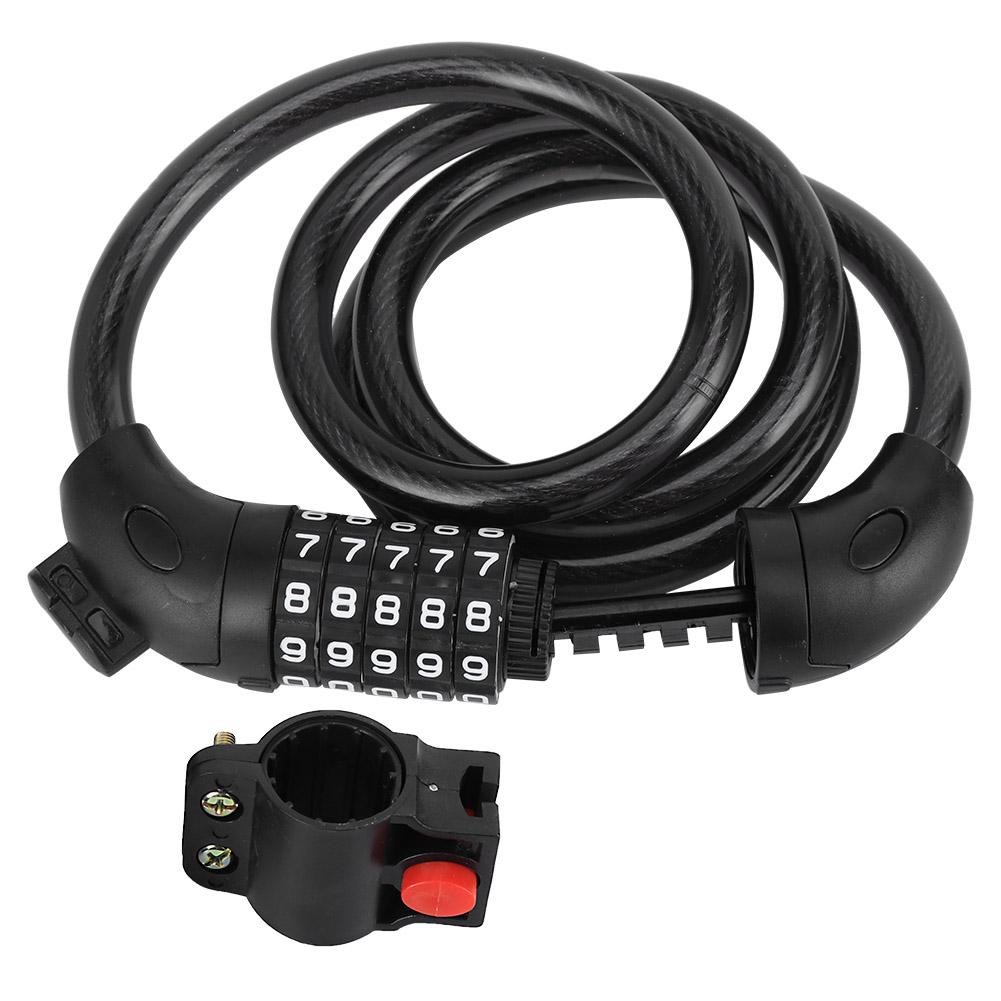 Велосипедный замок Электрический горный велосипед фиксированный портативный противоугонный полосовой замок кодовый замок