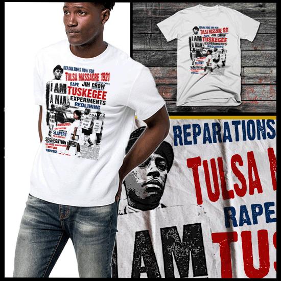 Black History Month Reparations Slavery Black Economics Civil Rights II Unisex T-Shirt