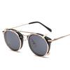Fashion Metal Two-In-One Sunglasses Elegant Exquisite Party Gatherings Stage Performances Uv400 Protection Unisex Glasses