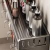 Multifunctional Condiment Jar Storage Holder Wall Mounted Condiment Organizer  Cooking