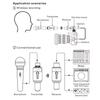 JOYO MW-1 5,8 ГГц перезаряжаемая беспроводная микрофонная система Беспроводной микрофонный передатчик и приемник