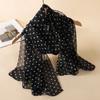 Women's Scarves, Women's Summer Chiffon Long Thin Scarves, Decorative Versatile Neck Protection Scarves