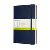 Moleskine Notebook Classic Expanded Notebook Hardcover Plain Large Size Wide X 21cm Sapphire Blue QP062EXPB20 (400 Pages) (13cm Long)