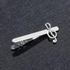 Vintage Necktie Clips Musical Note Tie Clip Necktie Pin Clasp Tie Pin for Shirt Men Jewelry