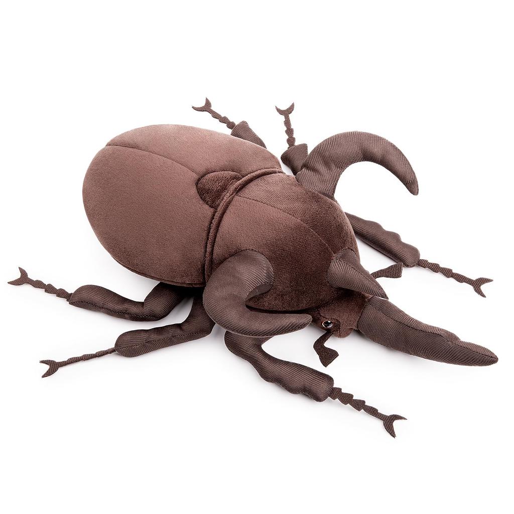 Lifelike Atlas Stag Beetle Plush Toy Stuffed Animal Insect Beetle Soft Crustacean Model Unique Beetle Toy Model Kids Gift 26cm