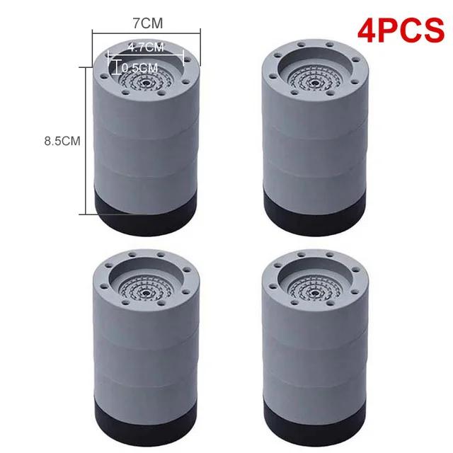 4 шт. антивибрационные накладки для стиральной машины подъемные резиновые ножки противоскользящие бесшумные мебельные выравниватели универсальные амортизаторы фиксированное основание