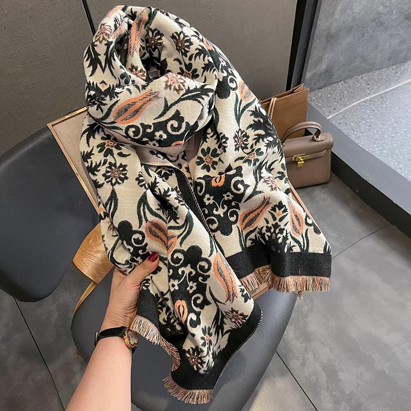 Fashion Lady Warm Long Pure Color Shawl Winter Scarf Womens EMA