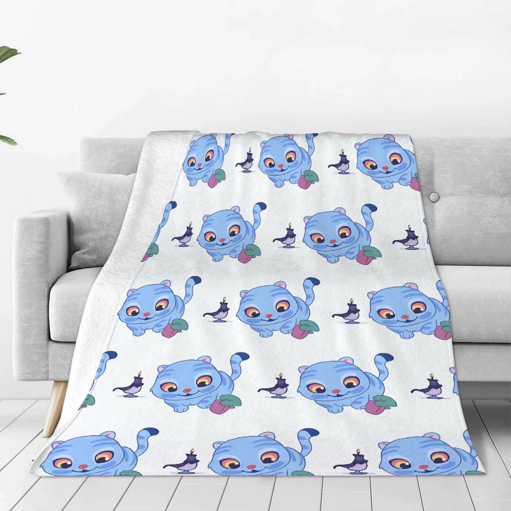 2025 Movie K-Pop Demon Hunters Cat Flannel Blankets Travel Living Room Bedroom Sofa Bithday Gifts For Kids Soft Throw Blanket