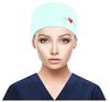 Scrub Cap With Buttons Bouffant Print Hat With Sweatband for Womens and Mens