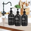 500ML Soap Dispenser for Dish Soap & Hand Soap Bathroom Accessories with Waterproof Labels