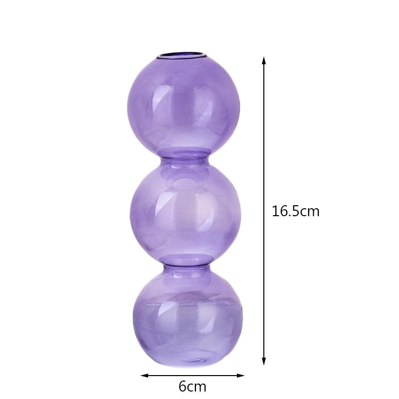 Стеклянная ваза в скандинавском стиле, домашний декор, пузырьковая ваза, украшение для гостиной, террариум, ваза для цветов, горшки для растений, декоративный аксессуар для дома, подарок