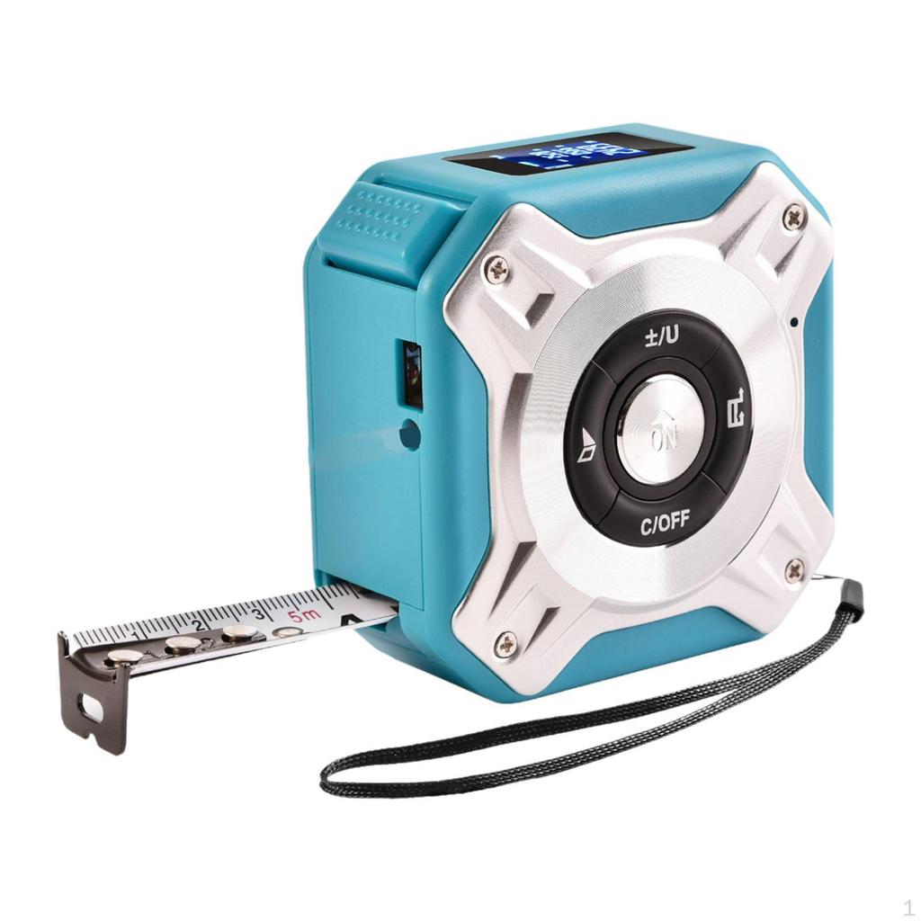 2 в 1 рулетка с подсветкой 131 фут дальномер и 16 футов ручной измеритель черный и