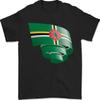 Curled Dominica Flag Dominican Day Football Unisex T-shirt