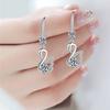 Swan Earrings Female Senior Feel All Matching Earrings Long Senior Sense Temperament Ear Hooks