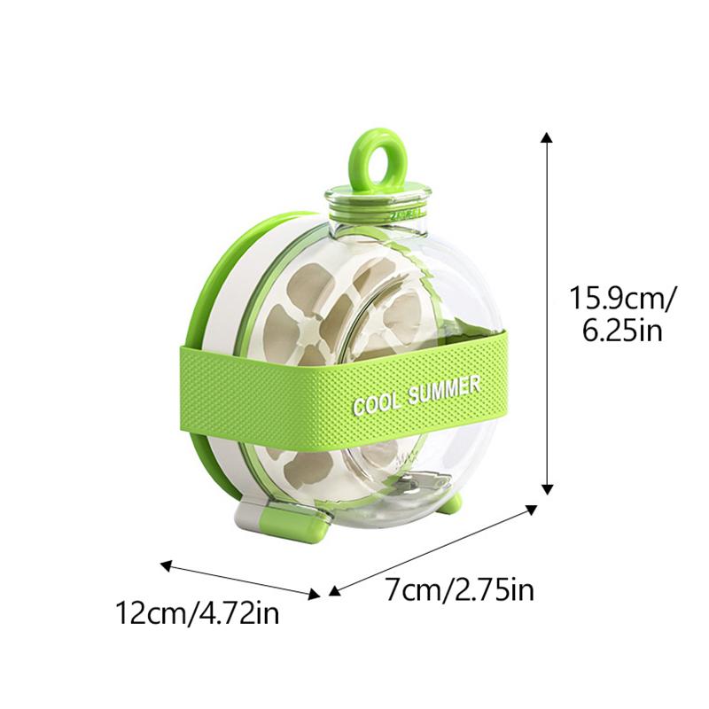 2 в 1 форма для льда с соломинкой, силиконовая бутылка для воды для льда, ледогенератор без касания для морозильной камеры, летний пищевой кувшин для льда