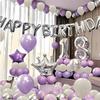 44 шт./комплект Набор Украшений для Дня Рождения Воздушные Шары Алюминиевая Фольга С Днем Рождения Корона Звезда Шары Гирлянда Арка Фон Набор для Вечеринки