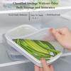 Refrigerator Food Sealed Crisper Containers Fridge Vegetable Meat Fruit Container Kitchen Storage Fresh Box Organizer