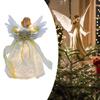 Angel Treetop Figurine Tree Topper Classic Reusable LED Christmas Top for Indoor Office