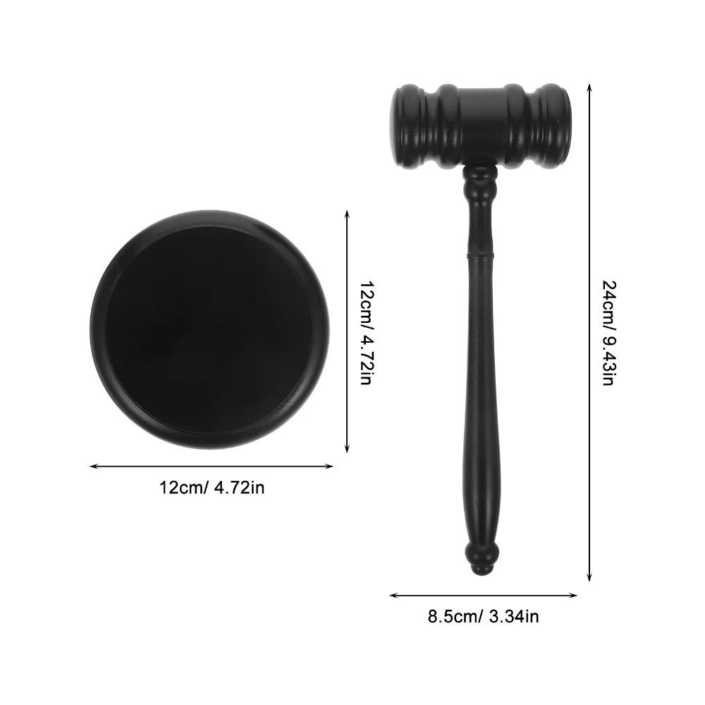 Wood Gavel Costume Sound Block Durable Base Lobster Hammer Simple Design Judge Hammer Court