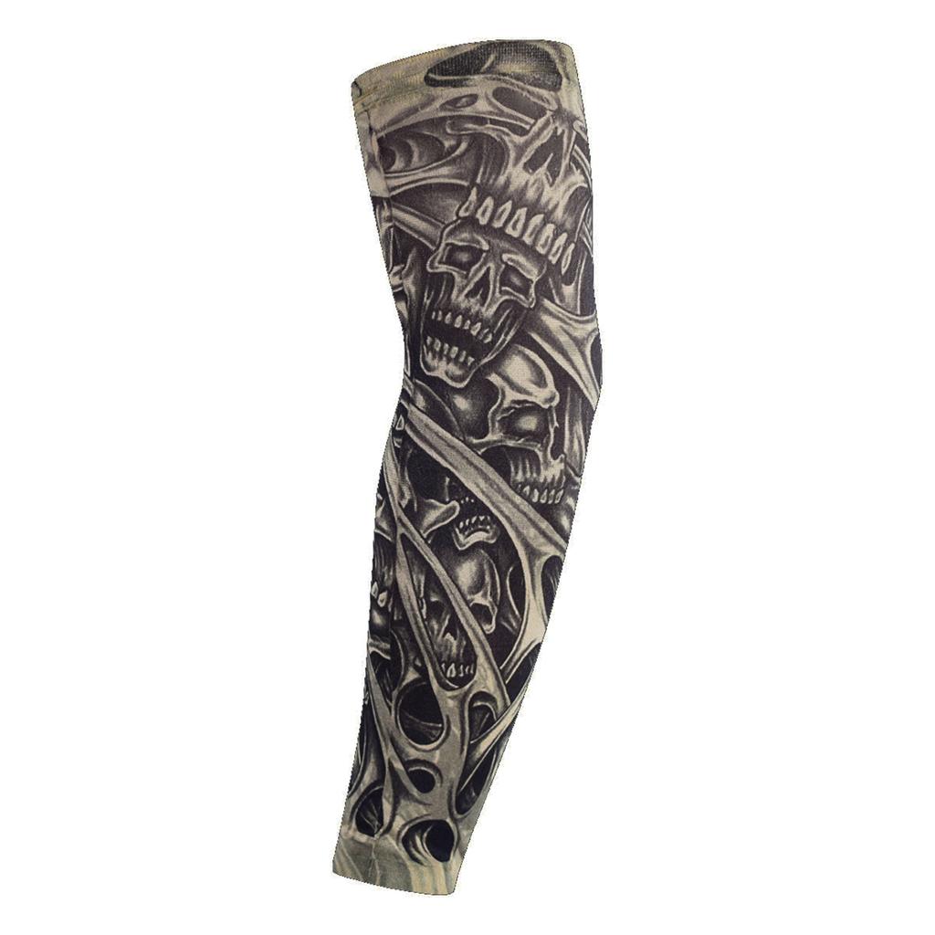 Simulation Tattoo Arm Sleeves Sunproof Arm Covers for Outdoor Enthusiasts Sport Accessory Driving Cycling Arm Protectors