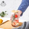 6pcs 400/500ml Glass Cup with Bamboo Lid and Straw Bubble Tea Cup Glasses Cups Beer Can Coffee Cup Cold Wine Cola Drinkware