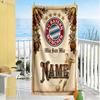 Bayern Munich Legacy Customized Name Beach Towel Soft Durable Quick-Dry Suitable for Swimming Gym Camping Yoga Vacation