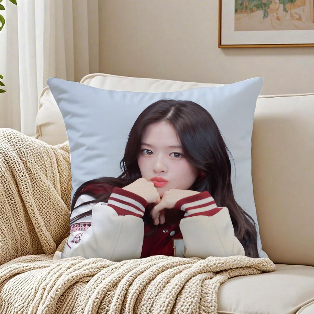 Idol Kpop An Yujin Cushion Cover Pillowcase Antidustmite living Room Sofa Decor Cushion Room
