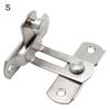 Stainless Steel 90 Degree Hasp Latches Sliding Door Chain Lock Security Tool