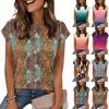 Женская модная повседневная футболка свободного кроя с ретро-принтом